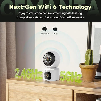 4MP Security Camera Indoor for Pet/Dog/Baby with Phone App