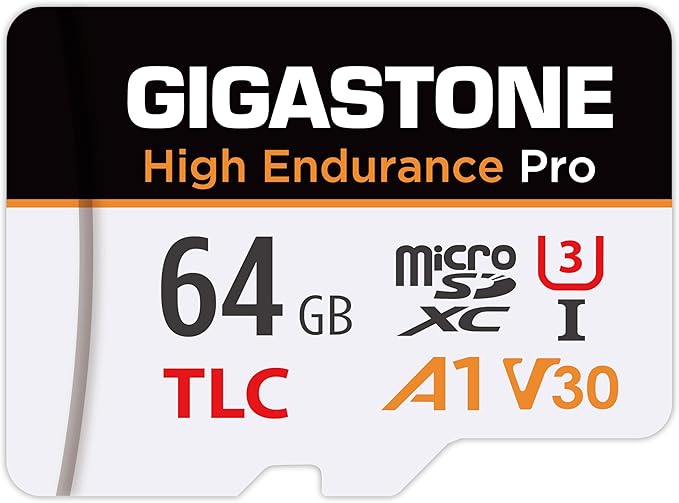 【5 Yrs Free Data Recovery】【Dash Cam】 GIGASTONE 64GB Micro SD Card, TLC High Endurance Pro, Speed Up to 95MB/s, Compatible with REDTIGER Rove VIOFO VANTRUE PRUVEEO ARIFAYZ, MicroSDXC UHS-I A1 V30 U3