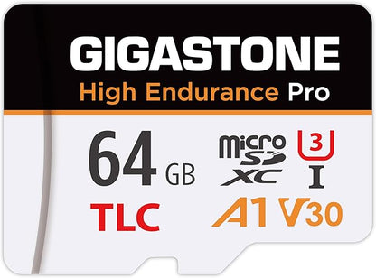 【5 Yrs Free Data Recovery】【Dash Cam】 GIGASTONE 64GB Micro SD Card, TLC High Endurance Pro, Speed Up to 95MB/s, Compatible with REDTIGER Rove VIOFO VANTRUE PRUVEEO ARIFAYZ, MicroSDXC UHS-I A1 V30 U3