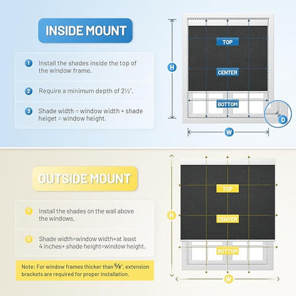 Motorized Blinds with Remote, [Free Solar Panels] Cordless Smart Blinds with Valance Cover, Blackout Electric Blinds with Remote Control, Automatic Roller Shades for Windows Light Black 29" W x 72" H
