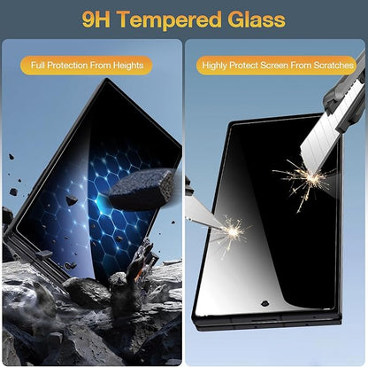 Asstar 2 Pack Samsung Galaxy Z Fold 7 Privacy Screen Protector, 9H Hardness Tempered Glass Front Privacy Screen Protector for Samsung Galaxy Z Fold 7 with Alignment Frame, Anti-Scratch Case Friendly Accessories Bubble Free