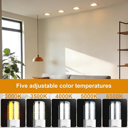 G24q LED Bulb Light, 18W 2400 Lumen 4 Pin Led Bulb, 42W CFL Replacement Dimmable(3000K/3500K/4000K/5000K/6500K) for Recessed Downlights, Ceiling Fixtures, Wall Sconces, Bathroom Vanity Lighting
