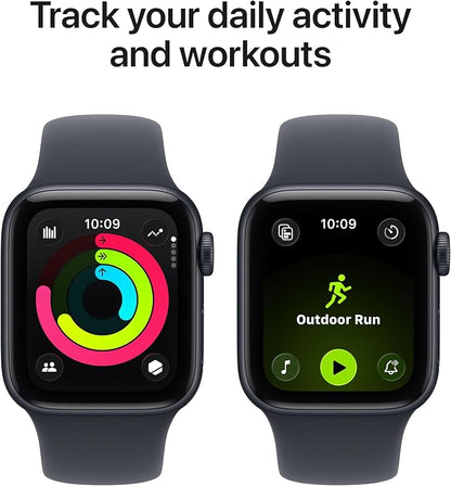 Apple Watch SE 3 [GPS 40mm] Smartwatch with Midnight Aluminium Case with Midnight Sport Band - S/M. Fitness and Sleep Trackers, Heart Rate Monitor with AppleCare+ (2 Years)