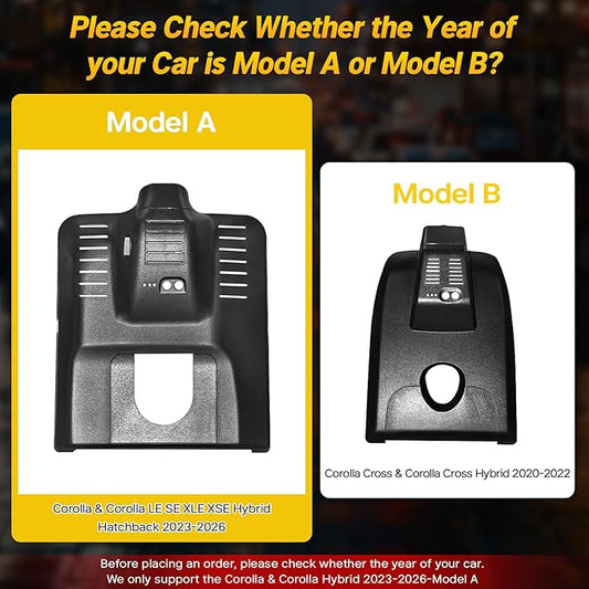 4K Dash Cam fit for Toyota Corolla Gen12 E210 2023 2024 2025 2026 Sedan Hybrid Hatchback, OEM Look, 2160P UHD Video, WiFi & APP, Loop Recording, G-Sensor, Parking Monitor, Easy to Set, 128GB Card