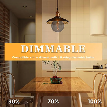 Unique Stained Glass Light Bulbs, Low Lumen Eye-Caring Soft Dim Lighting for Mood (Not Daylight White) 55LM, Oversized Globe Decorative Dimmable LED Bulb 3.5W, E26 Medium Base, Smoke RN G125