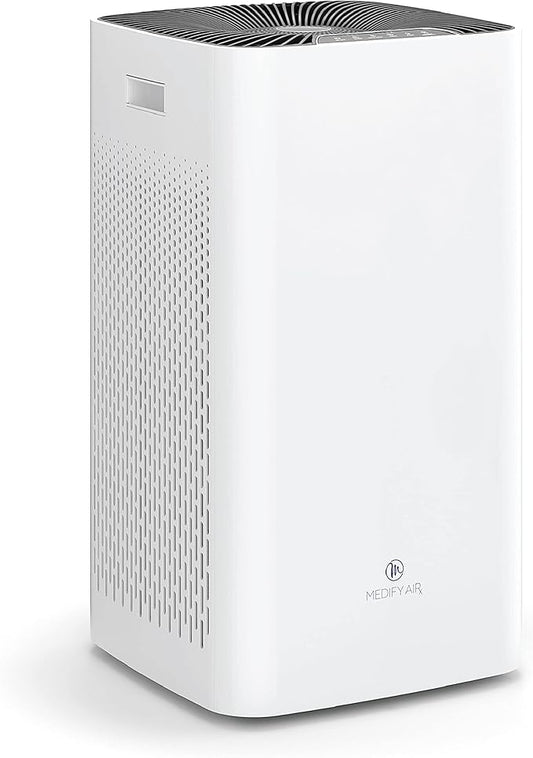 Medify MA-112 Air Purifier V3.0 with True HEPA H13 Filter | 5,948 ft² Coverage in 1hr for Smoke, Wildfires, Odors, Pollen, Pets | Quiet 99.9% Removal to 0.1 Microns | White, 1-Pack