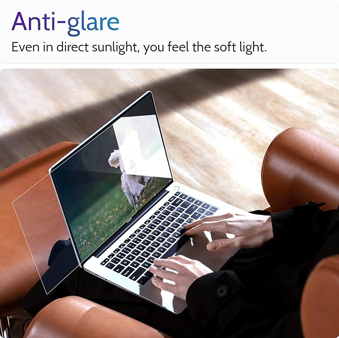 Peslv 3 Pcs 15.6 Inch Laptop Anti Blue Light Screen Protector for 16:10 Widescreen Monitor, 15" Computer Glare Filter/Uv Blocker Shield Cover/Eye Protection Film