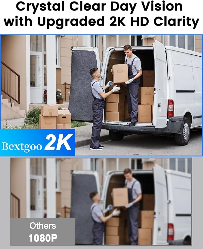 Peephole Camera for Apartment Door, 2K Doorbell Camera with 4.3" Monitor