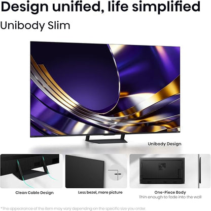 Hisense 75" U7 Mini-LED ULED 4K UHD Best Premium Gaming Smart Google TV (75U7SG, 2026 NEW) - Hi-QLED, Native 165Hz, VRR 330, HDR10+, Dolby Vision IQ·Atmos, IMAX Enhanced, Anti-Reflection, 2.1.2 Ch