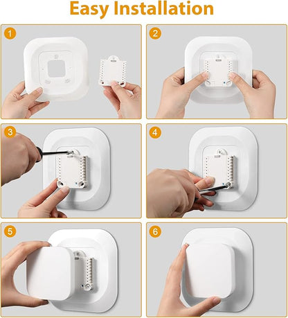 CaseBot Wall Plate Cover for Amazon Smart Thermostat 2021, White