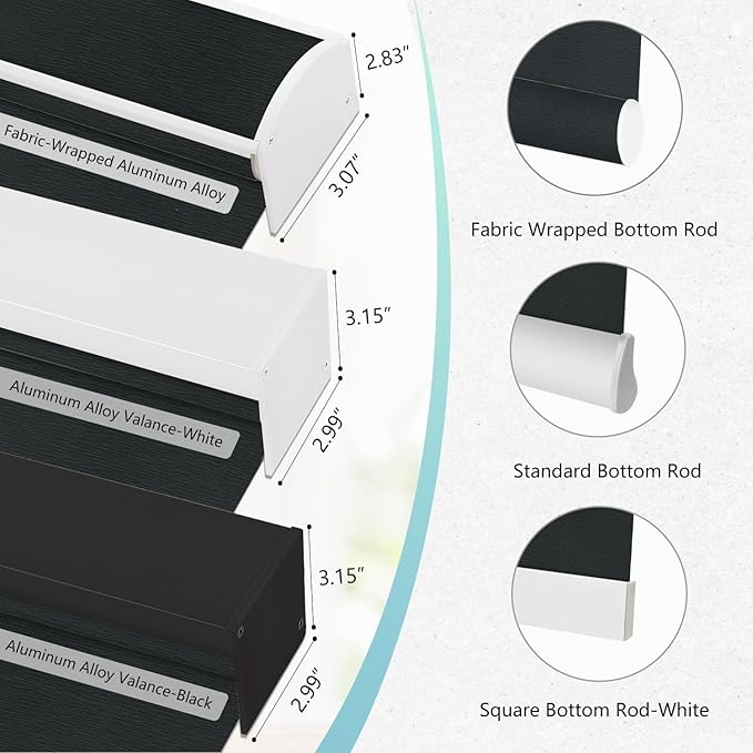 Aprilsmart Motorized Blinds with Remote,Light Filtering Motorized Roller Shades Work with Apple Homekit,Alexa,SmartThings,Google Home,Customize Blinds(TREEBARK BLACK-75)