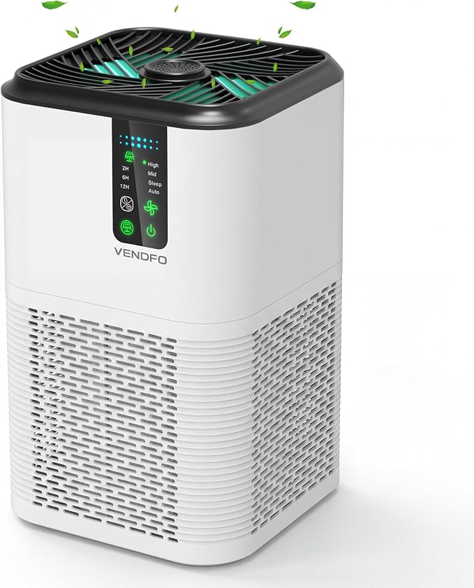 Air Purifiers for Home Large Room Up to 1750ft², Auto Air Quality Monitor