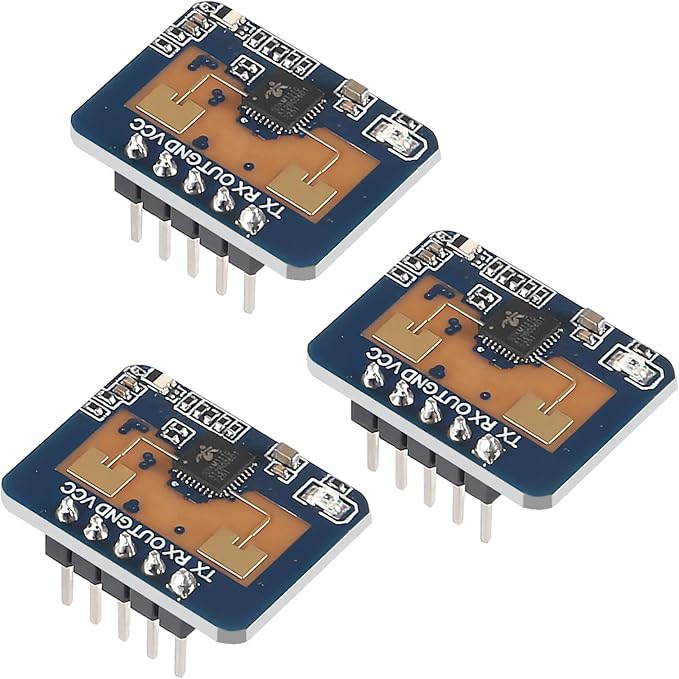 3pcs LD2410C Human Presence Radar Sensor Module HLK-LD2410 LD2410 Millimeter Wave Non-Contact 24GHz ISM Band Serial Port IO Level Output
