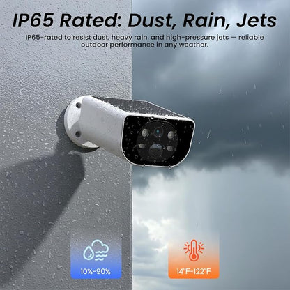 Cinnado 2K Security Cameras Wireless Outdoor with App Control, S1 1 Pack