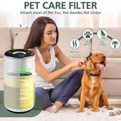 Core 400S Pet Care Replacement Filter for LEVOIT Core 400S Smart WiFi Air Purifie-r, 3-in-1 Activated Carbon Filter, Core 400S-RF-PA (LRF-C401-YUS), 1 Pack, Yellow