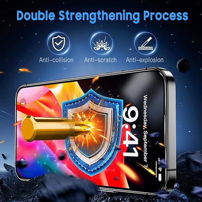 Uyiton for iPhone 14 Pro Max Matte Screen Protector, Anti-Fingerprint [Easy to Install] Anti-Reflection Shatterproof Full Coverage [Case Friendly] Anti-Glare 9H Tempered Glass Screen Cover, 2 Packs