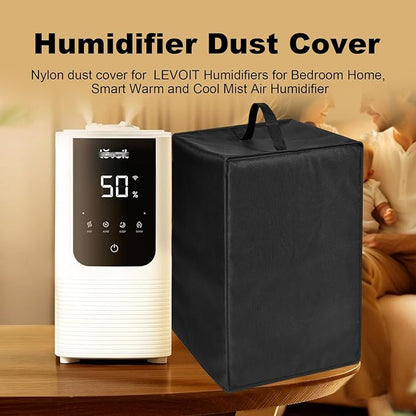 Dust Cover for LEVOIT Humidifiers for Bedroom Home, Smart Warm and Cool Mist Air Humidifier,Heavy Duty Dustproof Anti-Static Nylon Case for OasisMist4.5L Humidifier Protective Cover (Black)