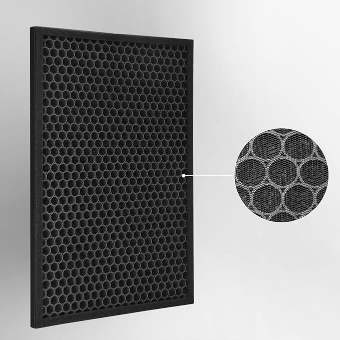 2-Pack FA-500 Replacement Filter Compatible with Famree FA500 and Aiper KJ200 Purifier, 2-IN-1 Activated Carbon Filter + Filters