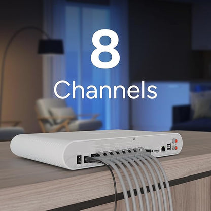 Lorex Connect 8-Channel NVR System with Four 4K IP Bullet Cameras | New APP | Color Night Vision | 2-Way Talk | Deterrence Light | Motion Detections | Quiet NVR | Local Recording with No Monthly Fee