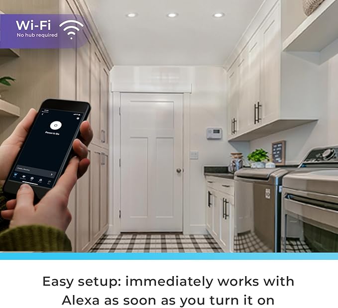 Globe Electric 50594 Works with Alexa Only Wi-Fi Smart Multicolor Changing RGB Tunable White Frosted LED Light Bulb, Voice Activated, 2000K - 5000K, BR30 Shape, E26 Base, 8.5W, Energy Star