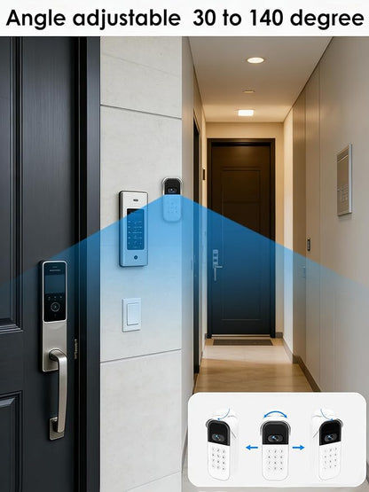 Weatherproof Swivel Mount for myQ Smart Garage Video Keypad, Left/Right Adjustable Angle Mounting Bracket, Easy to Install Wall Mount, White (Video Keypad Not Included)