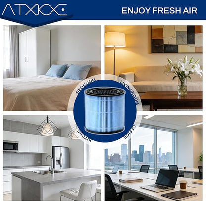 AP0601 Air Purifier Replacement Filter Compatible with AIRTOK AP0601 air Purifier, 4-IN-1 Air Purifier Filter, High Efficiency Activated Carbon Filter, 2 Pack