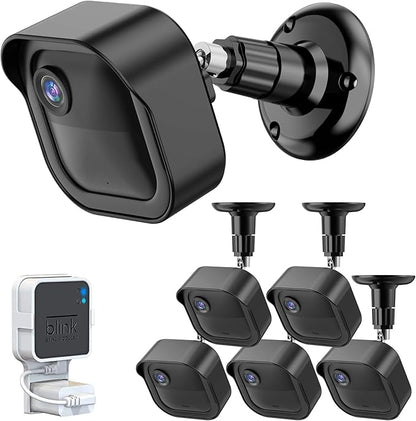 All-New Blink Outdoor Camera Wall Mount, 360° Adjustable Mount and Weather Proof Protective Housing with Blink Sync Module Outlet Mount for Blink Outdoor 4/2K+/3rd Gen Camera System (Black, 5 Pack)