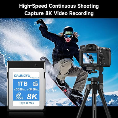 980GB CFexpress 4.0 Type B Memory Card VPG400 Up to 3500/3400 MB/s Read/Write Shooting Video and Photo in up to 4K/8K RAW Compatible with Nikon Canon panasonic Fujifilm Camera
