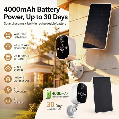 XVIM 2K Security Cameras Wireless Outdoor,Wireless Camera Outdoor