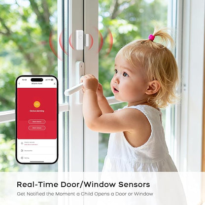 Home Security Syste,17-Piece WiFi+GSM/4G Security Systems for House,Smart Life/Tuya APP & Remote Control No Monthly Fees with Instant App Alerts,SOS Button,Compatible with Alexa,Apartment,Kids Safety
