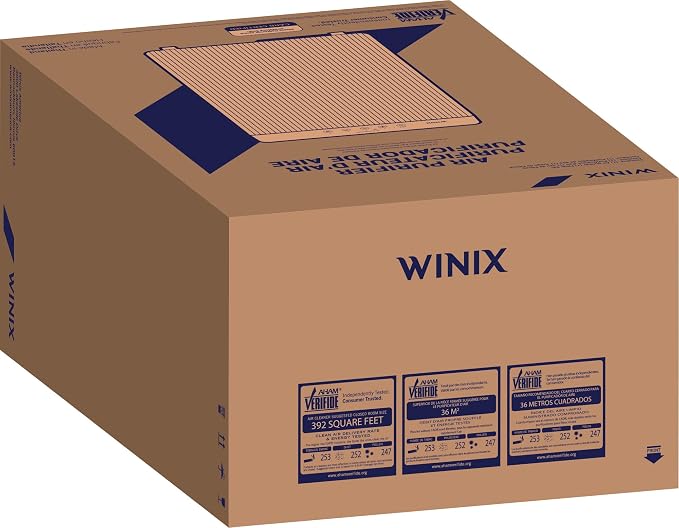 WINIX 5510 Air Purifier (New Generation of 5500-2 with App Support) for Home Large Room Up to 1881 Ft² in 1 Hr, True HEPA, High Deodorization Carbon Filter and Auto Mode, Captures Pet Allergies, Smoke