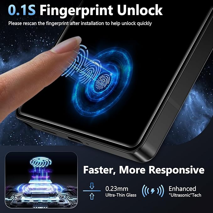 2 Pack for Samsung Galaxy S26 Ultra Privacy Screen Protector Tempered Glass, Fingerprint Unlocking, 25° Anti Spy S26 Ultra Screen Protector, Full Coverage, Case Friendly, Easy Installation