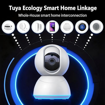 Indoor Pan/Tilt Home Security Camera 2K 3MP, 360 Degree Wired & Wireless WiFi Webcam/Monitor for Baby/Elder/Nanny with Night Vision & Phone App, 2 Way Audio, Cloud & SD Card Storage