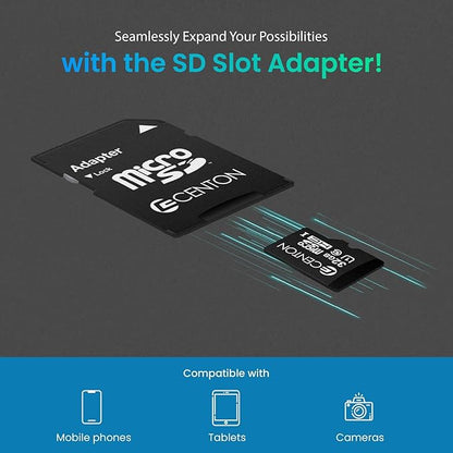 Centon Electronics Class 10 Micro SDHC, Ultimate Memory Card for Phones, Tablets, Cameras, and More, 32GB