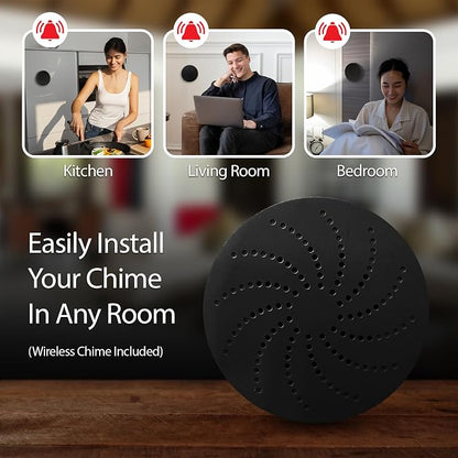 Energizer Smart Doorbell & Chime, Wired 1080p Video Doorbell Security Camera, 2-Way Audio, Night Vision, Cloud & Card Storage, Works with Alexa & Google Home, Motion Sensor, Requires Existing Wires