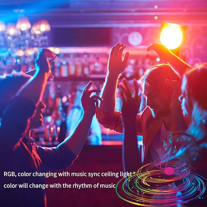 Tuya Bluetooth Smart LED Light Bulbs RGBCW, E14 Music Sync Color Changing,with App Control for Living Room, Party,2PACK.