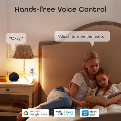 Geeni Dot Plug, 2.4 GHz Wi-Fi, Fire-Resistant, Schedule & Timer, 1-Pack | Compatible with Alexa and Google Home, schedule and automate power