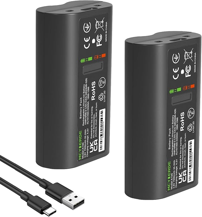 2-Pack 7000mAh Rechargeable Replacement Batteries for Tapo A100 Camera, Compatible with Tapo C400/C400S2, C420/C420S1/C420S2, D230/D230S1