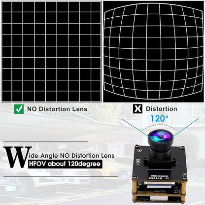 ELP 4K HDMI USB Camera - Wide Angle, 2X Digital Zoom, H.265, 8MP, UVC USB2.0 for Laptop & Monitor