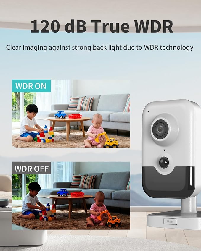 DS-2CD2483G2-I, 8MP Hik PoE Home Security Camera with PIR Human Detection, 120dB WDR, H.265+ Compression, Human/Vehicle Classification, PoE/DC Power