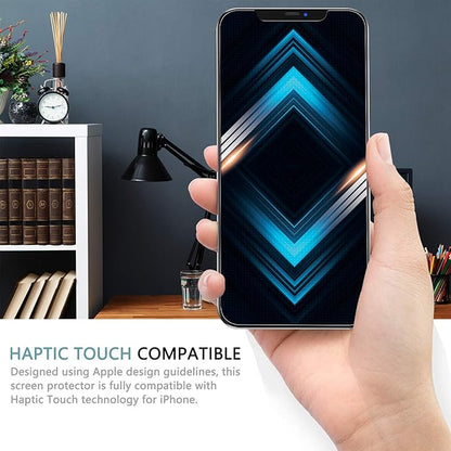 3-Pack Privacy Screen Protector for iPhone 12/12 Pro Privacy Screen Protector, Anti Spy Tempered Glass Film, 9H Hardness, Sensitive Touch, Bubble-Free, with Easy Installation Tray