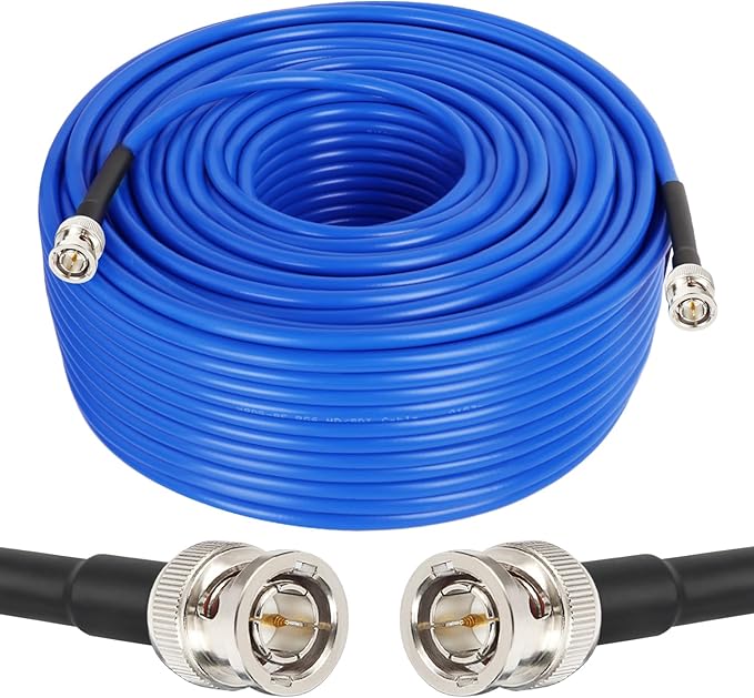 XRDS -RF 12G SDI Cable 250FT, SDI Video Cables 3G/6G/12G 75ohm BNC Male Cable Supports HD-SDI/3G/6G-SDI/4K/8K for Video Security Camera Converter