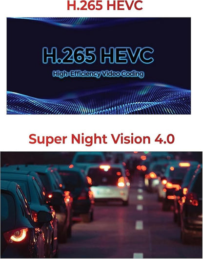THINKWARE U3000 PRO 2CH 4K HDR Dual Dash Cam Front and Rear - 4K+2K STARVIS 2, Super Night Vision 4.0, Radar Parking Mode, Thermal Protection, 5GHz Wi-Fi and GPS - 64GB MicroSD & OBD Cable Incl