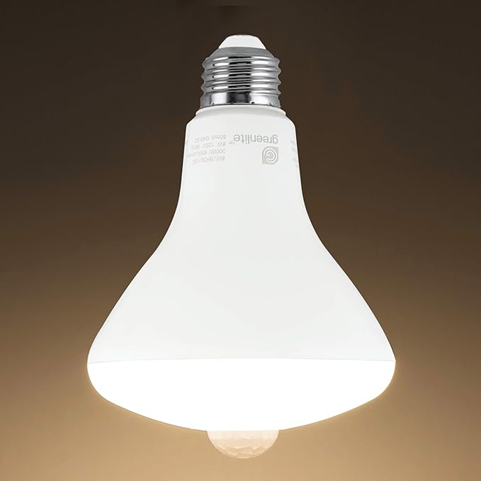 Greenlite BR30 E26 Medium LED Motion Activated Bulb Bright White 65 Watt Equivalence 1 Pk.