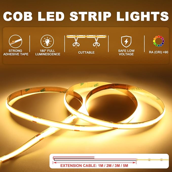 Smart Motion Sensor Staircase LED Strip Lights Kit, Intelligent 16-Step Light Controlled by APP & Remote(Not Include Battery) with 3000K Strips, Ideal for Indoor Stair Light Hallways & Stairs