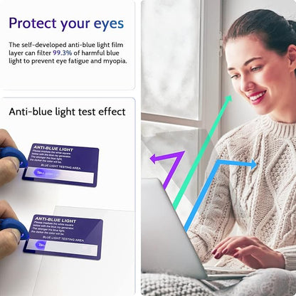 Peslv 3-Pack Anti Blue Light Screen Protector for MacBook Pro 16 Inch(2021-2026, M1, M2, M3, M4, M5), 16.2" Mac Laptop Glare Filter Uv Blocker Shield Cover Eye Protection Film