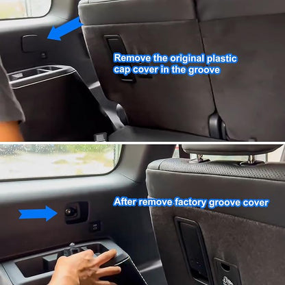 AUXKO Retractable Cargo Cover for Toyota Land Cruiser Prado J250 LC250 2026 2025 2024 Lexus GX550, Trunk Cover Security Cover Shielding Shade Anti-Peeping Privacy Screen, Carbon Fiber