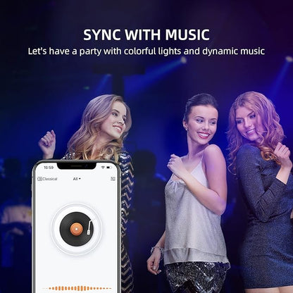 BroadLink Smart Bulbs Lighting Kit with Remote Control - 9W A19 Bluetooth Color Changing Light Bulbs with Music Sync, Compatible with Alexa, Google Home