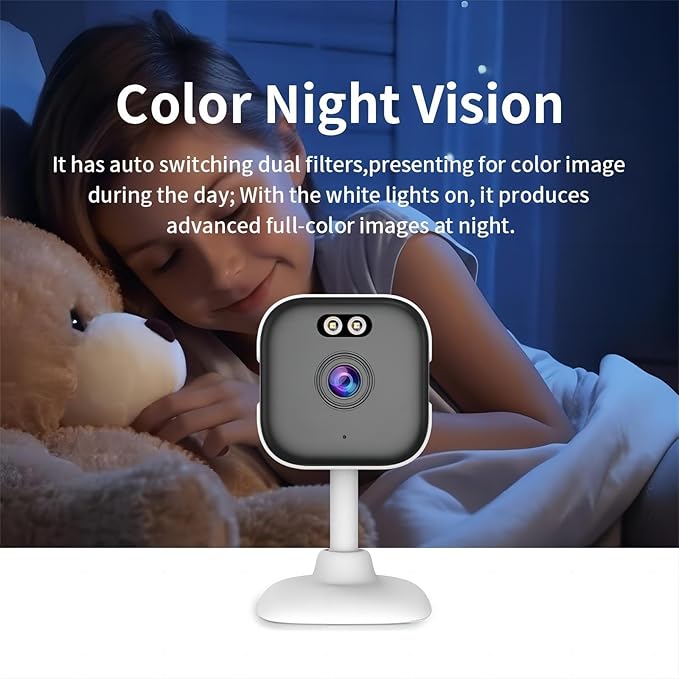 EVERSECU 5Ghz WiFi Camera 2K, Indoor Home Security Cameras for Baby/Elder/Dog/Pet Camera with Phone app,24/7 SD Card Storage, Compatible with Alexa, Supports RTSP&ONVIF