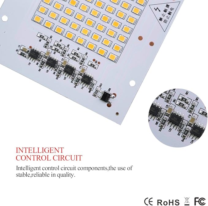 1pack LED Leads Chip Floodlight 2835/5730SMD Smart IC 220-240V 10W 20W 30W 50W 90W DIY for Outdoor Spotlight Garden White Warm White Tracking Lighting (Color : White, Size : 220V 30W)